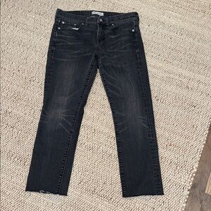 Madewell Gray Slim Distressed Boyjeans Size 27